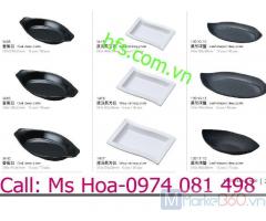 Bát đĩa hàn quốc, bát đĩa melamine độ bền cao, bát đĩa sứ ngọc