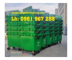 Địa chỉ bán thùng rác 660 lít nhựa HDPE