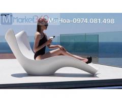 Ghế nhựa composite gia cố sợi thủy tinh, ghế bể bơi hồ bơi