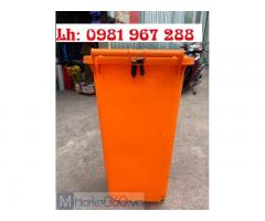 Bán thùng rác 240 lít màu cam