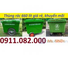 Nơi sản xuất và cung cấp thùng rác 120l 240L 660L giá rẻ tại sài gòn-