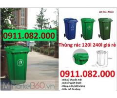 Đại hạ giá thùng rác 120l 240l 660- Nơi bán thùng rác giá rẻ tại cần thơ-
