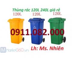 Đại hạ giá thùng rác 120l 240l 660- Nơi bán thùng rác giá rẻ tại cần thơ-