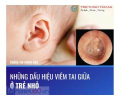 Những dấu hiệu viêm tai giữa ở trẻ nhỏ