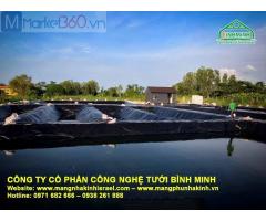 Bạt trải hồ,bạt lót hồ tại Hà Nội, bạt HDPE nuôi tôm cá, bạt lót hồ Bình Minh
