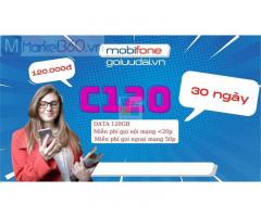 Giới thiệu về gói cước C120 nhà mạng Mobifone ưu đãi 4gb/ngày, miễn phí gọi chỉ 120k