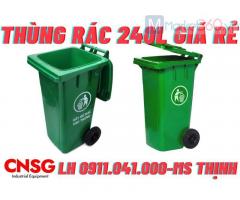 Thùng rác 120l, thùng rác 240l, thùng rác công cộng ms Thịnh