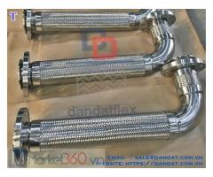 Khớp nối mềm inox dẫn hóa chất, khớp nối chống rung nối bích,khớp nối mềm inox chịu nhiệt,khớp nối mềm máy nén khí