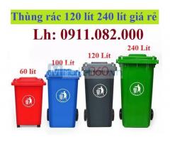 Giá rẻ thùng rác tại vĩnh long, thùng rác 120L 240L 660L chất lượng-