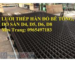 Lưới thép hàn D4, D5, D6, D8 đổ bê tông, đổ sàn, đổ mái