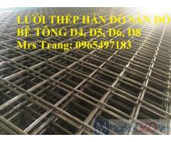 Lưới thép hàn D4, D5, D6, D8 đổ bê tông, đổ sàn, đổ mái