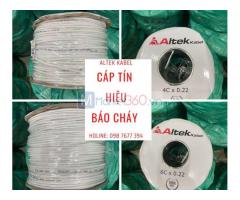 Cáp báo cháy altek kabel, cáp tín hiệu báo cháy không chống nhiễu 0.22mm2