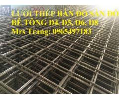 Lưới thép hàn phi 6 ô 100x100, 150x150, 200x200mm