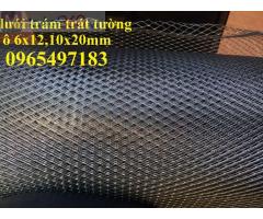 Gía lưới trát tường chống nứt hình quả trám, hình thoi ô 6x12, 10x20mm