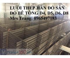 Lưới thép hàn D8 a 100x100, 200x200, 150x150