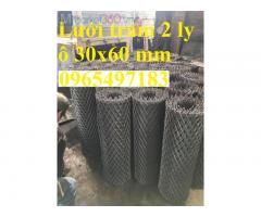 Lưới trám ô 30x60 dày 2mm, 3mm. Hàng sẵn tại kho Hà Nội