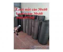 Lưới trám ô 30x60 dày 2mm, 3mm. Hàng sẵn tại kho Hà Nội