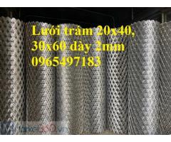 Lưới trám ô 30x60 dày 2mm, 3mm. Hàng sẵn tại kho Hà Nội