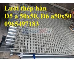 Nhận sản xuất lưới thép D5, D6 a50x50mm hàng đen, mạ kẽm