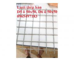 Nhận sản xuất lưới thép D5, D6 a50x50mm hàng đen, mạ kẽm