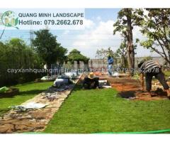 Dịch vụ trồng cỏ sân vườn, biệt thự ở TpHcm, Đồng Nai