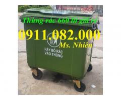 Sỉ giá rẻ số lượng thùng rác 120L 240L 660L giá rẻ tại cần thơ- thùng rác nhựa-