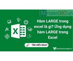 Hàm LARGE trong excel