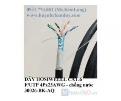 Cáp mạng chống nhiễu chống nước Hosiwell Cat.6 F/UTP 4 Pair x 23AWG Horizontal Cable (P/N: 30026-BK-AQ)