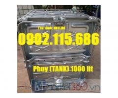 Tank nhựa 1000l, thùng nhựa 1000l, Bồn nhựa (tank nhựa) IBC 1000 lít