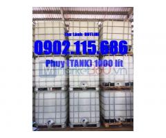 Tank nhựa 1000l, thùng nhựa 1000l, Bồn nhựa (tank nhựa) IBC 1000 lít