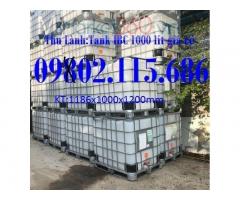 Tank nhựa IBC 1000 lít, thùng phuy nhựa IBC 1000 lít