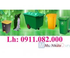 Sỉ lẻ thùng rác nhựa hdpe giá rẻ- thùng rác 120l 240l giá rẻ tại cần thơ-