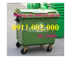Thùng rác 120L 240L 660L giá rẻ tại bạc liêu- thùng rác 40 lít đạp chân-