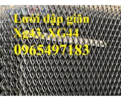 Lưới dập giãn XG43, xg44 dày 3mm, 4mm mắt lưới 22x50.8mm có sẵn