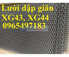 Lưới dập giãn XG43, xg44 dày 3mm, 4mm mắt lưới 22x50.8mm có sẵn