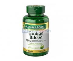 Viên uống bổ não Ginkgo Bilola 60mg 200 viên Nature's Bounty TP0002 Mỹ