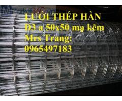 Giá Lưới Thép Hàn Ô Vuông D3 A 50X50 Mạ Kẽm Tại Hà Nội