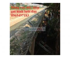 Đại Lý Dây Thép Gai Hình Dao, Kẽm Gai Hình Lưỡi Dao Chống Trộm Tại Hà Nội