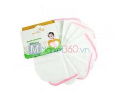 Bộ 10 khăn sữa trẻ em kháng khuẩn chất liệu Bamboo P940 25cm x 25cm Mollis