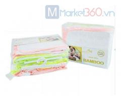 Bộ 2 khăn tắm sữa lớn cho bé Bamboo P635 70cm x 75cm Mollis