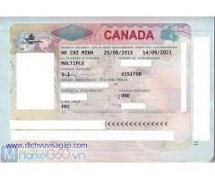 Dịch vụ làm visa Canada tại TPHCM tỷ lệ đậu 99%