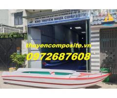 Bán cano câu cá composite, thuyền câu cá composite, xuồng composite, vỏ cano composite