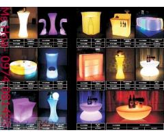 Bàn led ghế led 16 màu phát sáng giá tốt nhất thị trường, quầy bar led