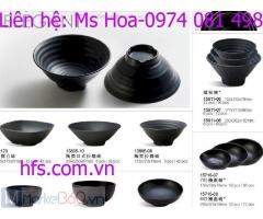 Bát đĩa nhựa nhà hàng cao cấp, bát đĩa melamine