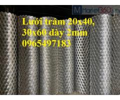 Lưới trám ô 20x40, lưới hình thoi, lưới mắt cáo có sắn tại Hà Nội