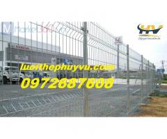 Hàng rào lưới thép mạ kẽm, hàng rào sơn tĩnh điện, hàng rào kẽm