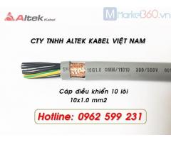 Cáp điều khiển Altek kabel 10 lõi 0.5, 0.75, 1.0, 1.5 mm2