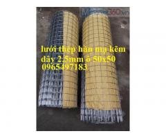 Lưới Thép Hàn Dây 2.5Mm Ô 50X50 Mạ Kẽm