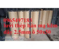 Lưới Thép Hàn Dây 2.5Mm Ô 50X50 Mạ Kẽm