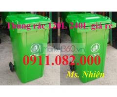 Thùng rác nhựa giá rẻ- thùng rác 120l 240l 660l, thùng rác y tế, thùng rác công cộng-